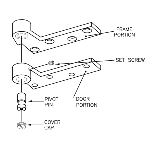 Dorma 75120 3/4" Offset Top Pivots Epivots