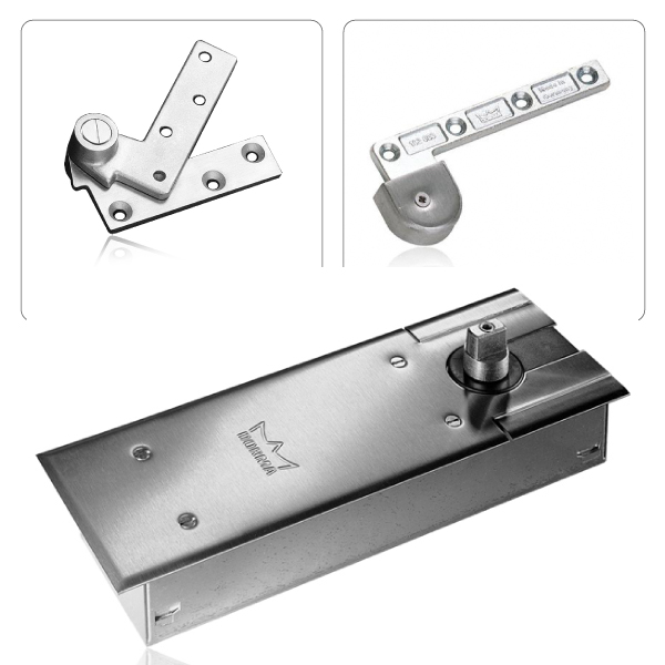 Dorma BTS75V 3/4" Offset Hung Floor Closers with Aluminum, Wood or