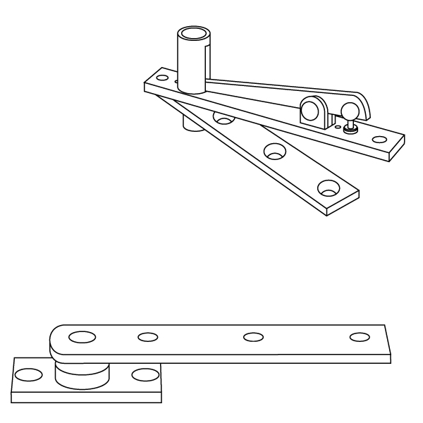 Rixson 128 3 4 Light Duty Center Hung Door Pivot Set Epivots