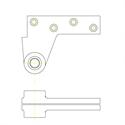 180x1-1/2 Offset Top Pivot Drawing