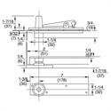 370 Center Hung Pivot Set Dimensions