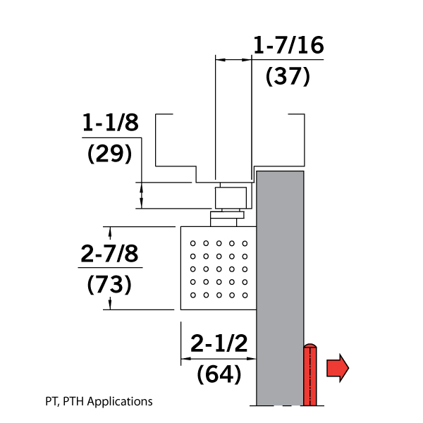 Basic Slide Rail Pack of 1 Silver Dorma Door Closer TS93 W BC/Set of 2 43020801 ÖdBasic en