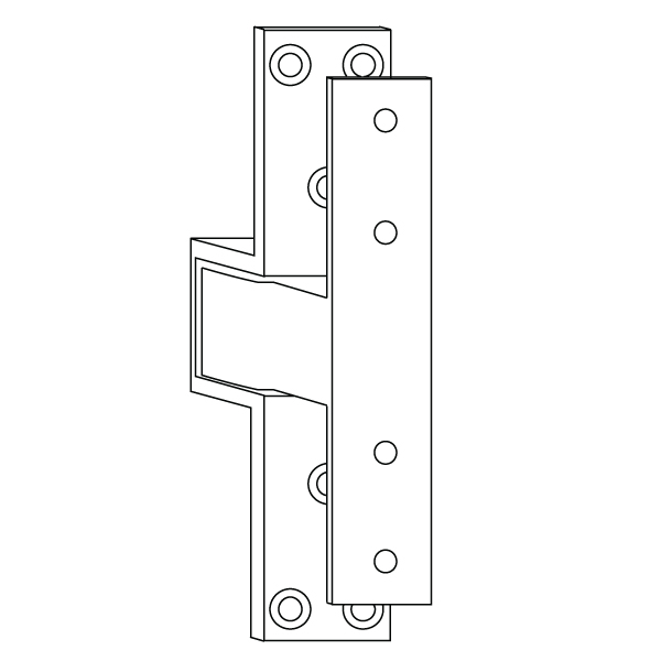 Rixson Assa Abloy Pocket Pivot Non-Handed for Pocket Door Applications F519 