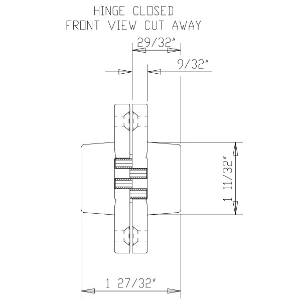 Soss Hinge Size Chart